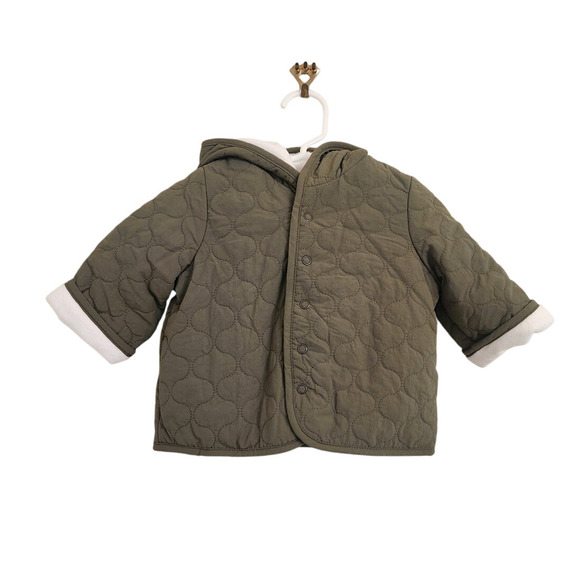 NWT First Impressions Baby Boy Hooded Fleece Lined Jacket Coat 6-9 Months - Picture 3 of 6